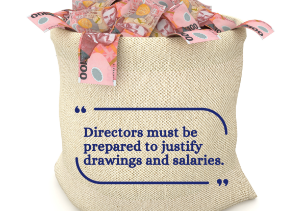 Directors must be prepared to justify their drawings and salaries.